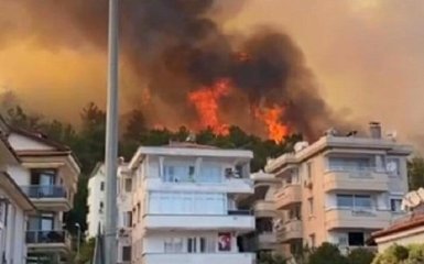 В Турции лесные пожары перекинулись на отели с туристами