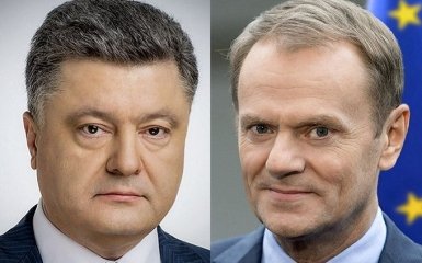 Порошенко и Туск договорились о проведении саммита "Украина-ЕС" в Киеве