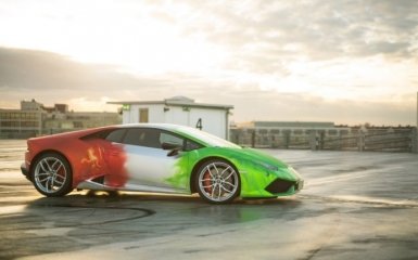 Lamborghini Huracan в эксклюзивной окраске от Print Tech (8 фото)