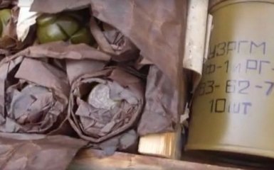 В Запорожье СБУ нашла схрон с тысячами патронов и десятками гранат
