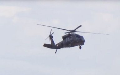 Появилось видео с места крушения полицейского вертолета в Турции