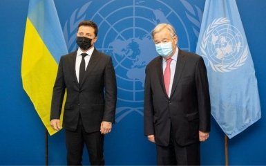 Зеленский во время встречи с генсеком ООН призвал организацию поддержать Крымскую платформу