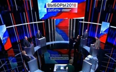 Достигли дна: соперники Путина устроили драку на дебатах в прямом эфире