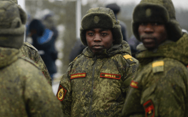 Mercenaries from Africa in the Russian army