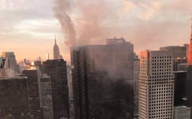 В Нью-Йорке загорелся небоскреб Трампа: опубликовано видео