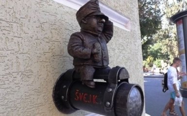 В Одессе похитили скульптуру солдата Швейка, подаренную чехами