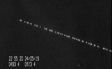 Відтепер космічні супутники можна побачити з землі