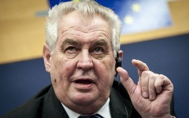 Президент Чехії зробив скандальну заяву щодо Росії і Криму