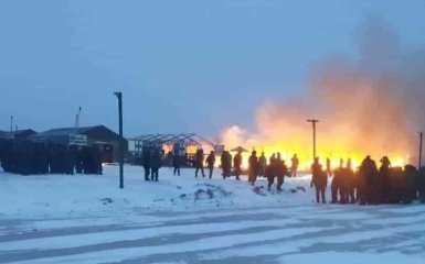 В Оренбургской области сгорел лагерь для мобилизованных в армию РФ