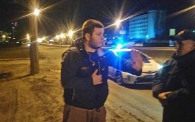 В Киеве поймали пьяного борца на Mercedes: появились фото и видео