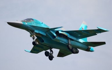 В Воронежской области РФ упал истребитель Су-34
