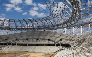 В Росії почав рушитись стадіон, побудований до ЧС-2018: опубліковані фото