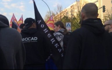 У Берліні антифашисти виступили проти людей з прапором ДНР: з'явилося відео
