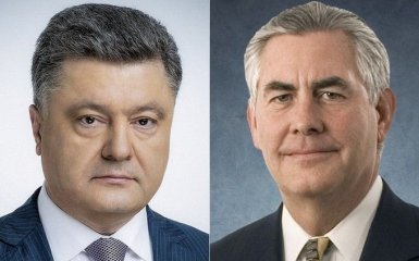 Подрыв авто ОБСЕ: Порошенко предложил Тиллерсону активизировать рассмотрение вопроса размещения на Донбассе миротворцев ООН