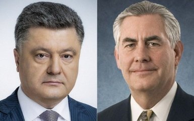 Підрив авто ОБСЄ: Порошенко запропонував Тіллерсону активізувати розгляд питання розміщення на Донбасі миротворців ООН