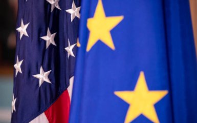 прапоры США и ЕС