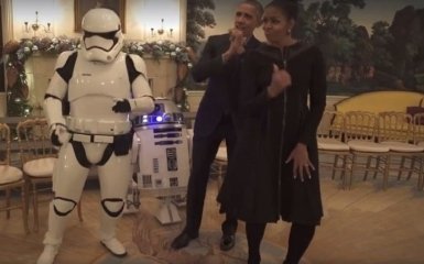 Обама станцевал со штурмовиками из "Звездных войн": опубликовано видео