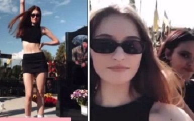 В Киеве задержали двух сестер за танцы возле могил бойцов ВСУ