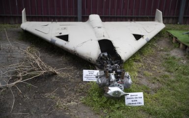 Знищений дрон армії РФ "Shahed"