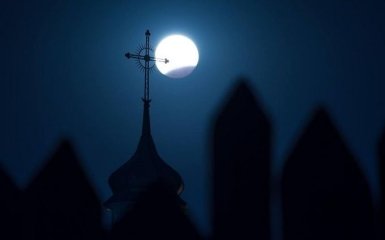 Лунное затмение в Украине: появились фото и видео