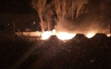 В воинской части на Прикарпатье случился масштабный пожар: появились фото и видео