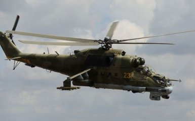 Появилось видео со сбитым в Сирии боевым вертолетом