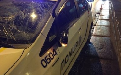 В Харькове машина патрульной полиции сбила пешехода: опубликованы фото