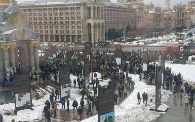 "Кофе на Крещатике": появились фото и видео акции в центре Киева