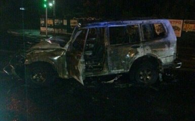 Пьяный киевский автослесарь устроил масштабное ДТП с пожаром: появились фото