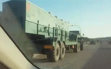 У Криму помітили нові військові колони армії РФ: опубліковано відео
