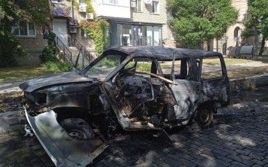 В окупованому Бердянську підірвали автомобіль "коменданта" міста