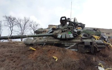 Знищений танк армії РФ