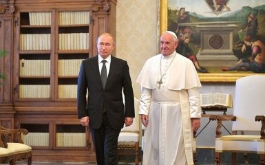 Папа Римський прокоментував війну на Донбасі після зустрічі з Володимиром Путіним