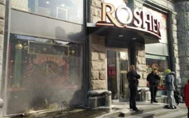 В Киеве за сутки дважды горел Roshen - опубликовано видео
