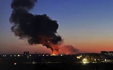 explosion in occupied Berdyansk