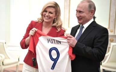 Президентка Хорватії прокоментувала свої теплі стосунки з Путіним