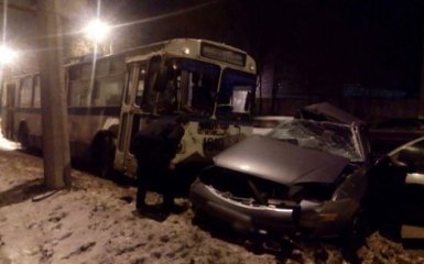 На Донбассе полицейский стал виновником смертельной аварии: появились фото