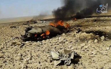 В Сирии сделали фото обломков МиГ-23, упавшего на территории ИГИЛ