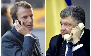 Порошенко провел переговоры с Макроном: о чем договорились президенты Украины и Франции