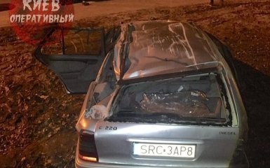 У Києві вуличні перегони іноземців закінчилися серйозною ДТП: з'явилися фото