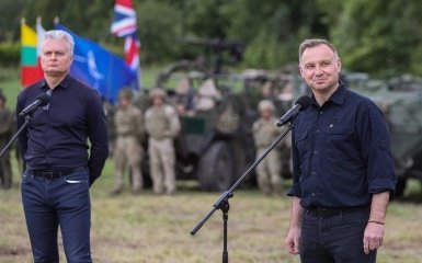 Президенты Польши и Литвы посетили место потенциальной атаки РФ