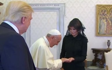 Папа Римський та Меланія Трамп поговорили про їжу президента США