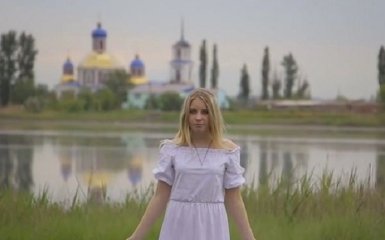 Школярка з колишньої столиці "російської весни" заспівала для бійців АТО: з'явилося відео