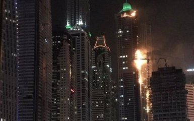 У Дубаї горіла одна з найвищих в світі будівель: з'явилися фото і відео