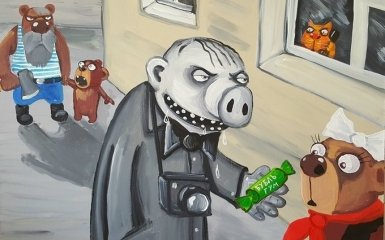 Відомий художник висміяв ставлення росіян до іноземців: з'явилася картина