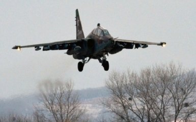 В России на частный сектор упал военный самолет