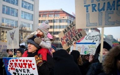 Марш женщин против Трампа: появилось впечатляющее видео