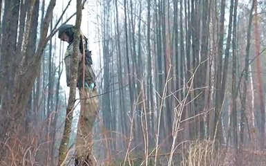 Испуганные белорусские пограничники пожаловались на украинцев из-за манекена на границе — видео