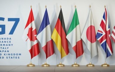 G7 countries flags