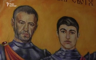 Загиблих бійців АТО зобразили на іконі: опубліковано відео